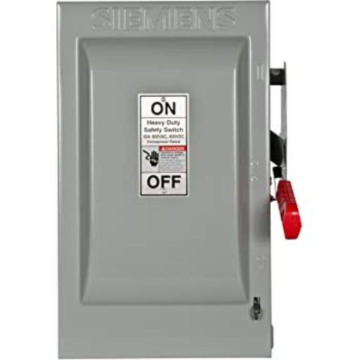 HNF362 Siemens Safety Switch, 60A 3P 600V 3W NON FUSED HD TYPE 1