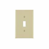 80501I Leviton 1-Gang Toggle Device Switch Wallplate, Midway Size, Thermoset, Device Mount - Ivory