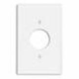 80504I Leviton 1-Gang Single 1.406 Inch Hole Device Receptacle Wallplate, Midway Size, Thermoset, Device Mount - Ivory