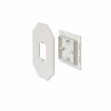 8081FDBL Arlington Industries White Nail-On Siding Box Kit for Large Fixtures, 6-1/2" X 10-1/2" Mounting Surface, 15-1/2 Cubic" Box-Uv Rated