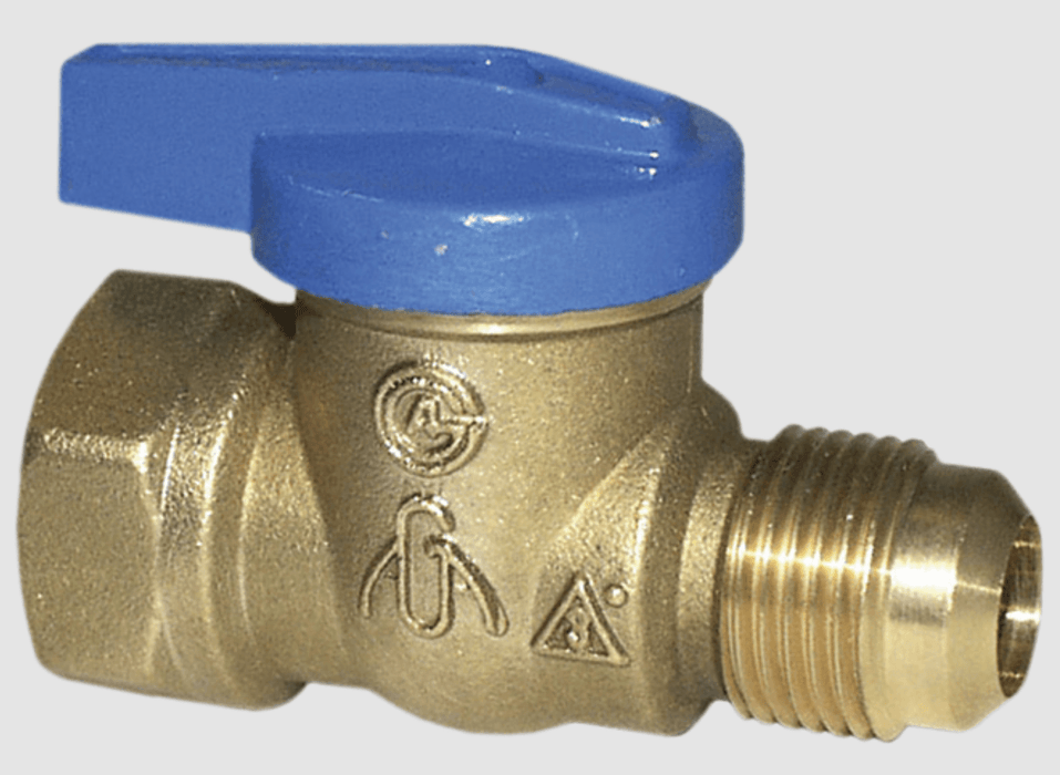 A210EF - 102-112 Legend Valve 3/8" Flare x 1/2" FPT T-3000 Forged Brass Gas Valve - American Copper & Brass - LEGEND VALVE & FITTING GAS BALL VALVES - GASCOCKS