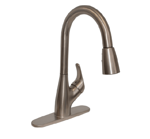 10389 - BN SINGLE-HANDLE PULL-DOWN KITCHEN FAUCET - American Copper & Brass - EZFLOIN761 FAUCETS