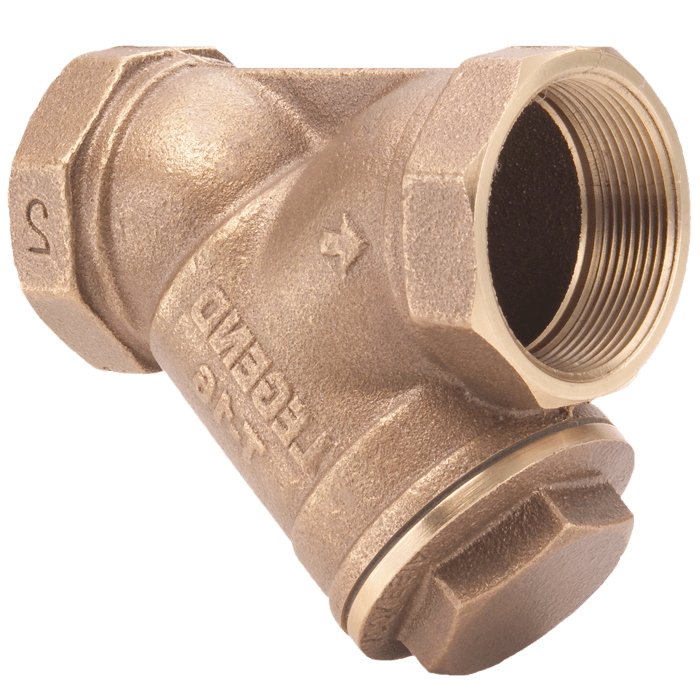 105-707 Legend Valve & Fitting 1-1/2" T-16 Compact Brass Y-Strainer