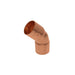 106-Q - 606 1 1/4 NIBCO 1-1/4" Wrot Copper 45 Elbow - American Copper & Brass - NIBCO INC SWEAT FITTINGS