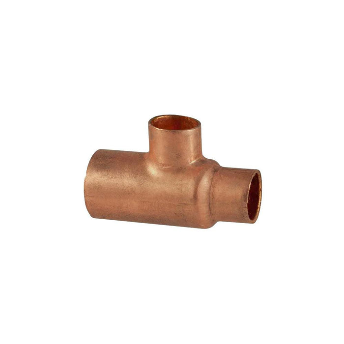 111RR-KFF - 611RR3/4X1/2X1/2 NIBCO 3/4" X 1/2" X 1/2" Wrot Copper Reducing Tee - American Copper & Brass - NIBCO INC SWEAT FITTINGS