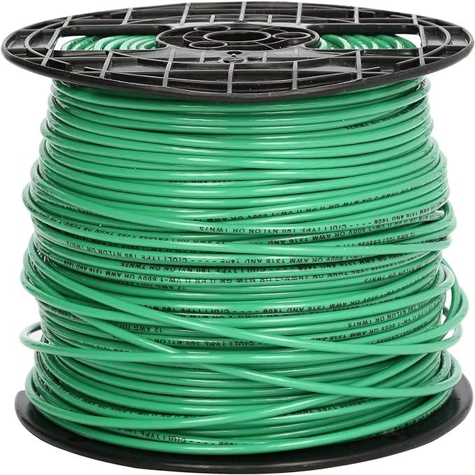 8GRNTHHN - 8 GAUGE STRANDED GREEN THHN 500' Spool - American Copper & Brass - SOUTHWI119 WIRE, CORD, AND CABLE