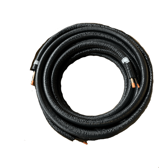 1/4 X 1/2 X 1/2" X 25' UV Mini Split Black Flex DFN Line Set