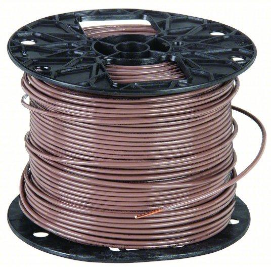 8BRNTHHN - 8 STR BROWN THHN ( 500FT ) - American Copper & Brass - SOUTHWI119 Wire