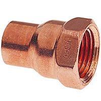 103R-KF - NIBCO 603R 3/4" X 1/2" Wrot Copper Female Adapter - American Copper & Brass - NIBCO INC SWEAT FITTINGS