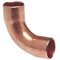 107-M - NIBCO 607-LT 1" C x C 90° Elbow Long Radius, Wrot (1 1/8 OD) - American Copper & Brass - NIBCO INC SWEAT FITTINGS