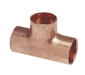 111RR-SFS - 2" X 1/2" X 2" WROT COPPER REDUCING TEE - American Copper & Brass - NIBCOPV191 SWEAT FITTINGS