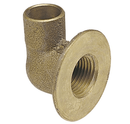 4708-F - 708-LF 1/2 NIBCO 1/2" Cast Bronze Flanged Elbow - American Copper & Brass - NIBCO INC SWEAT FITTINGS