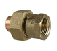 47333-F - 1_2" LEAD FREE CAST BRASS UNION C X FIP (5_8" OD X 1_2" FIP) - American Copper & Brass - NIBCOPV191 SWEAT FITTINGS