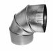 1005430 - 4" 30 Gauge 90° Galvanized Elbow - American Copper & Brass - JONES MFG & SUPPLY CO DUCTWORK- B VENT