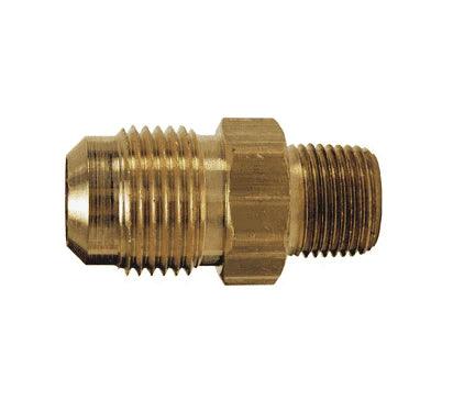 A48FC - 48-84 1/2" OD Flare X 1/4" MIP Brass Connector - American Copper & Brass - ACME PARTS INC BRASS FITTINGS
