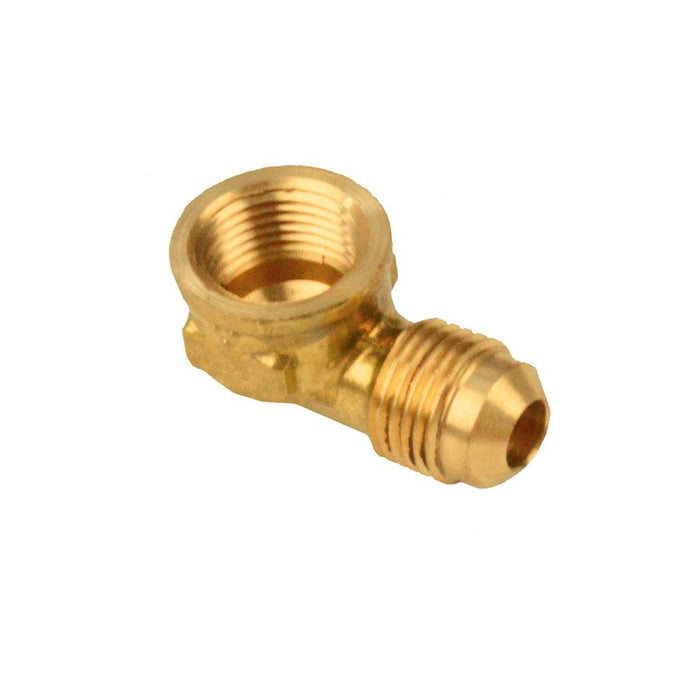 A54EE - LE3-66 United Brass 3/8" OD Flare X 3/8" FIP Brass Elbow - American Copper & Brass - UNITED BRASS MFG INC DOMESTIC BRASS FLARE FITTINGS