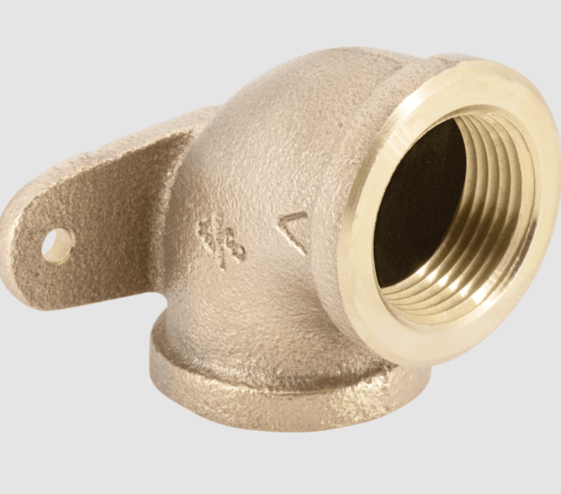 AB100DE-F - 1/2" FIPX 1/2FIP DR. EAR EL LF - American Copper & Brass - LEGENDV077 CAST BRASS FITTING