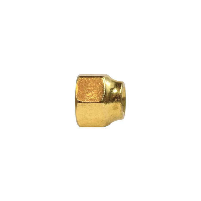 ANRS4FE - NSR4-86N United Brass 1/2" OD X 3/8" OD Brass Reducing Nut - American Copper & Brass - UNITED BRASS MFG INC DOMESTIC BRASS FLARE FITTINGS