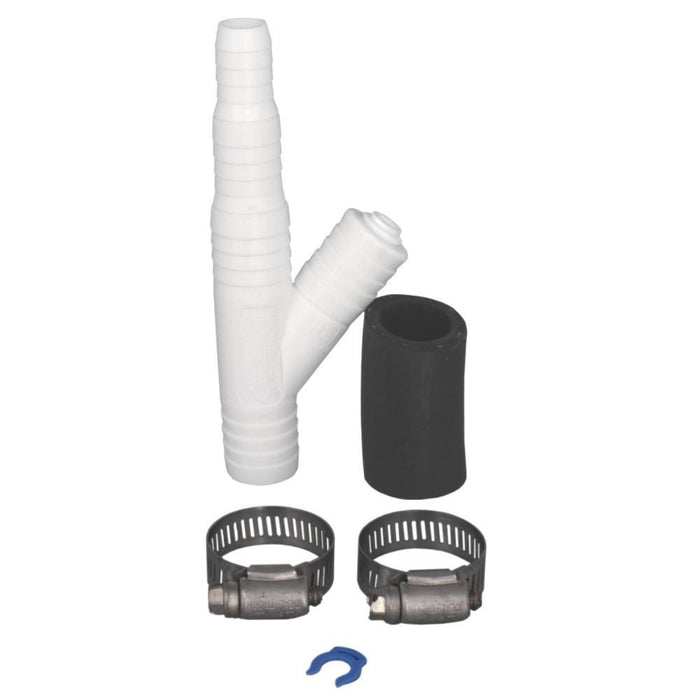 ET116-001 Reverse Osmosis Drain Line Adapter (DLA) With 1/4-inch Quick Connect Fitting for a Water Filter and 7/8-inch Fitting for a Dishwasher