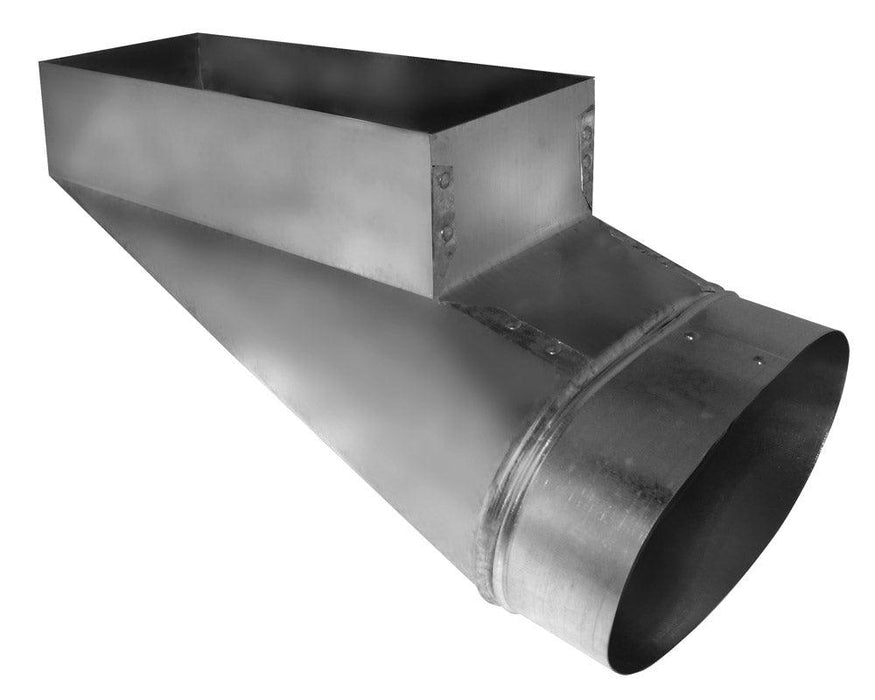 128R4106 - 4 X 10" X 6" OVAL END BOOT - American Copper & Brass - SOUTHWARK METAL MFG CO DUCTWORK- B VENT