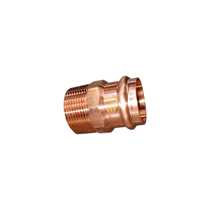PC604-R - PC604 1 1/2 NIBCO 1-1/2" Copper Male Adapter-Press - American Copper & Brass - NIBCO INC PRESS FITTINGS