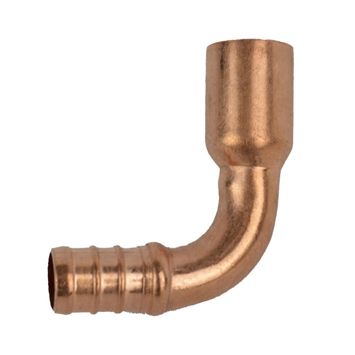 PXE33MS - PowerPEX® ASTM F1807 No Lead Male Sweat Elbow Adapter, 1/2" PEX x 1/2" MSWT. - American Copper & Brass - SIOUX CHIEF MFG CO INC PEX FITTINGS