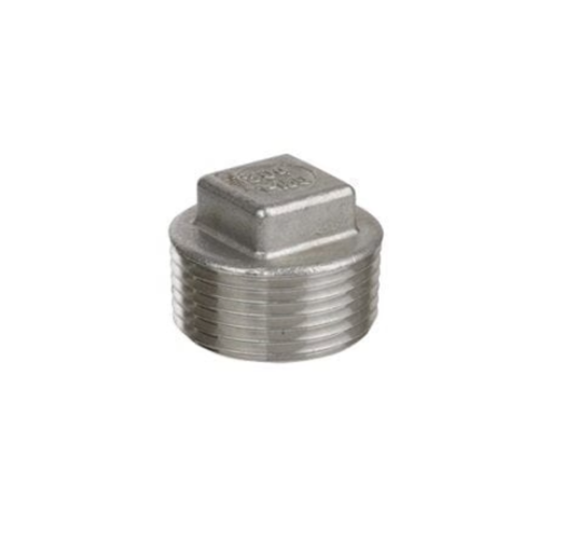 1/2" STAINLESS STEEL SQUARE PLUG