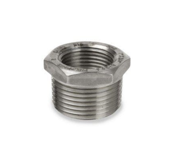 1-1/2" X 3/4" STAINLESS STEEL HEX BUSHING