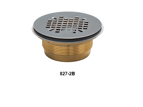SS-140-BR - 827-2B Sioux Chief Cast Brass Body Drain, 2" x 4-1/4" x 2-1/8" - American Copper & Brass - SIOUX CHIEF MFG CO INC MISC PLUMBING PRODUCTS