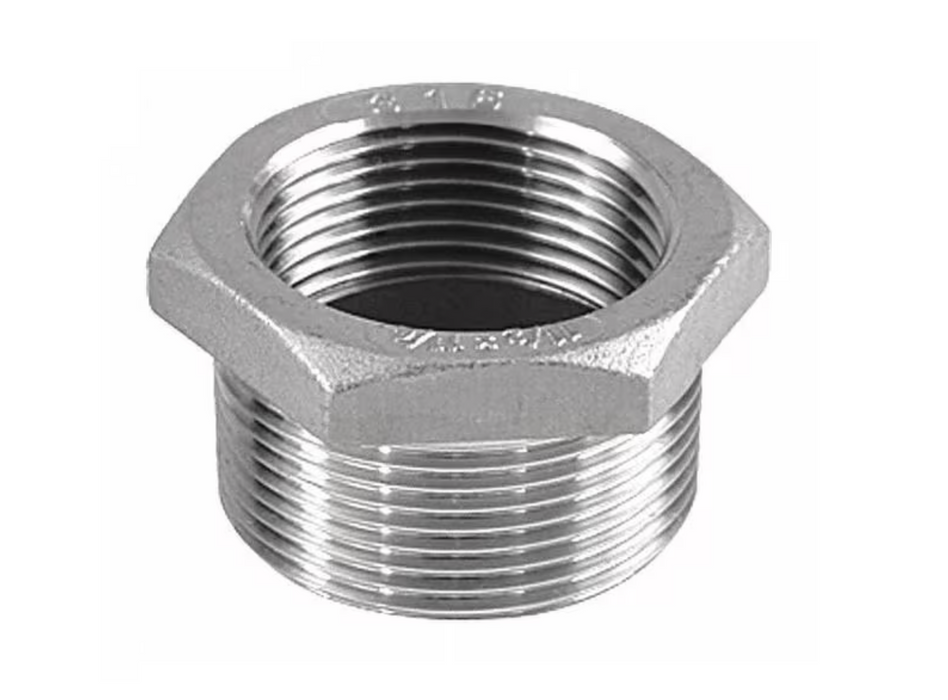 1/2 X 1/4 STAINLESS STEEL HEX BUSH (316)