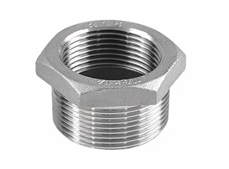 1 x 3/8 STAINLESSSTEEL HEX BUSHING (316)