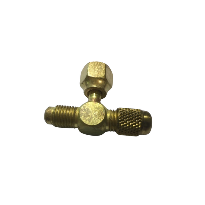 1/4" FE SAE BRASS SWIVEL TEE