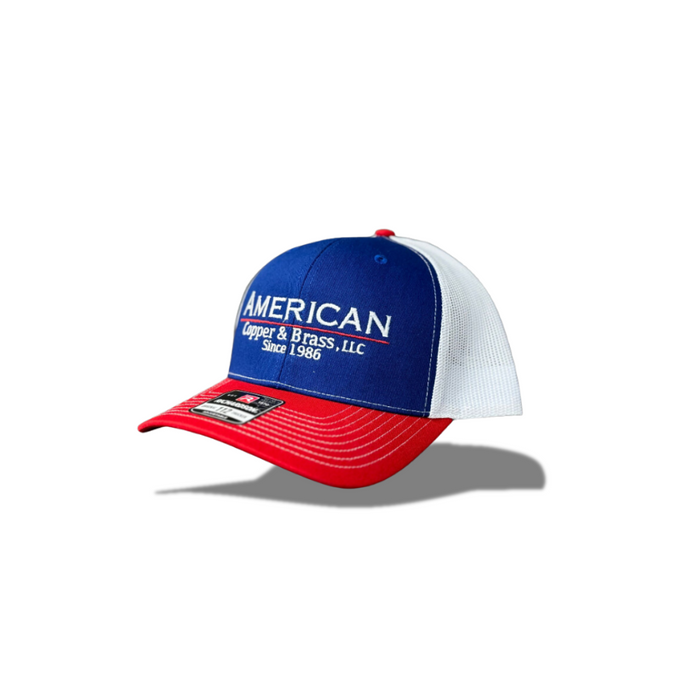 RED,WHITE,BLUE ACB HAT -1 SIZE