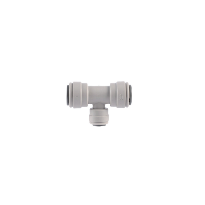 PI301208S RWC John Guest Reducing Tee, 3/8" x 3/8" x 1/4"