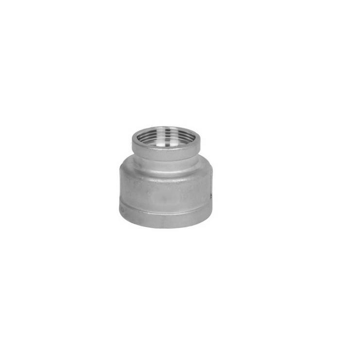 "1-1/2" X 1-1/4" STAINLESS STEEL REDUCING COUPLING
