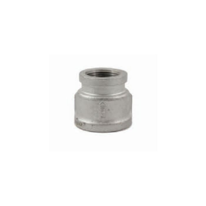 "2" X 1-1/2" STAINLESS STEEL REDUCING COUPLING (316)