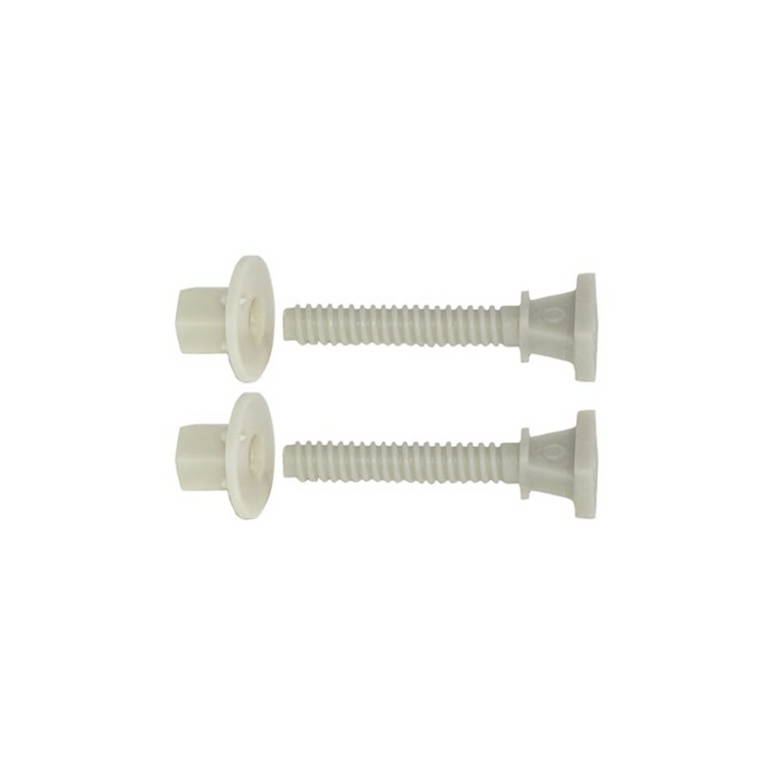 3-1/2 WHITE NYLON CLOSET BOLT