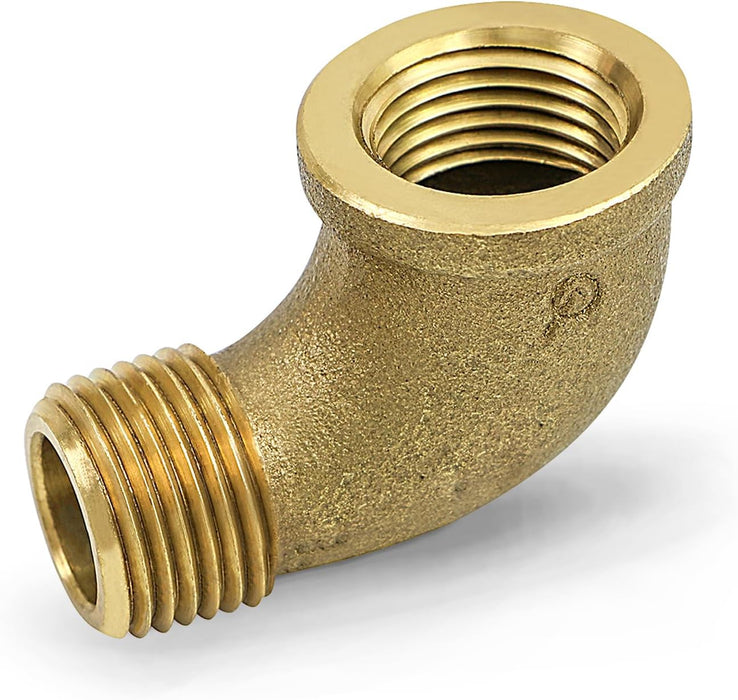 BRSN0100-NL Everflow 1" 90° Street Elbow-Cast Brass
