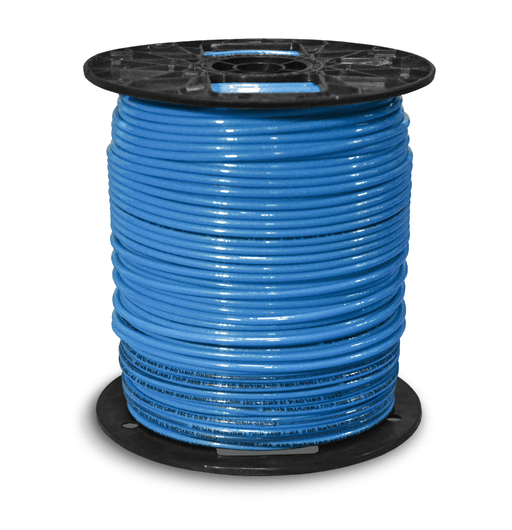 8BLUTHHN - 8 GAUGE STRANDED BLUE THHN 500' - American Copper & Brass - SOUTHWIRE/SENATOR WIRE, CORD, AND CABLE