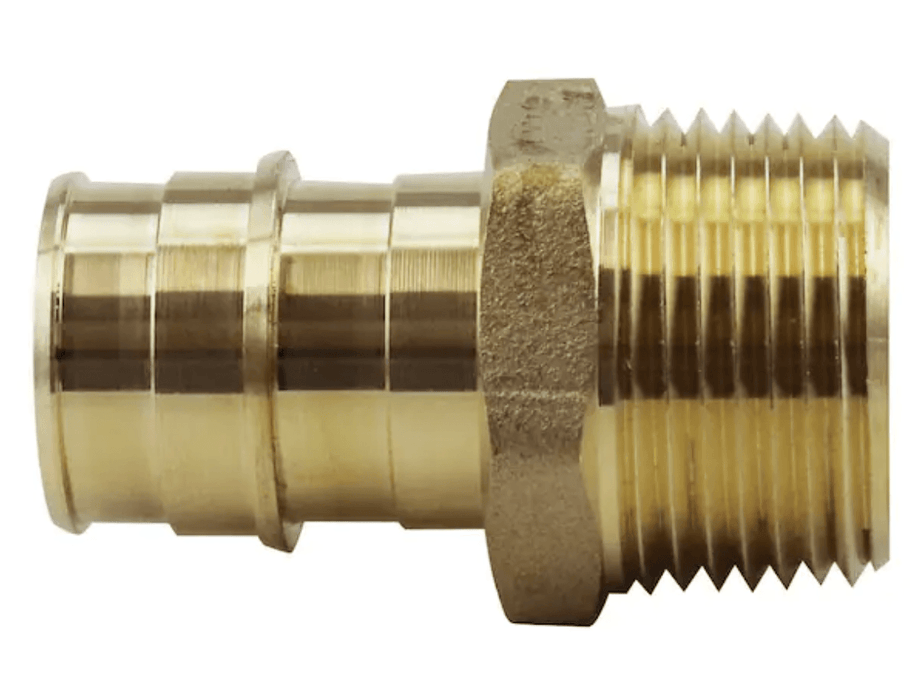 EPXA44BT - WPMA3434-NL Everflow 3/4" BARB X 3/4" MPT Adapter Expandable - American Copper & Brass - EVERFLOW SUPPLIES INC PEX