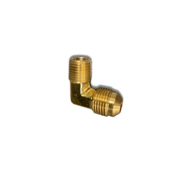 LE1-86 United Brass 1/2" OD Flare X 3/8" MIP Brass Elbow