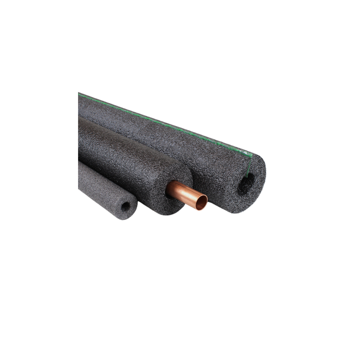 PE-11838 Aerocel 1-1/8" ID X 3/8" Polyethylene Self Seal Insulation Tube - 6' Black