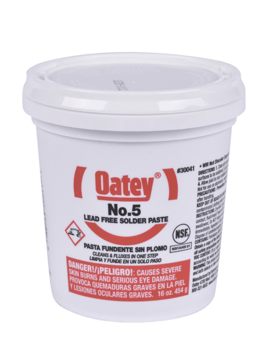 AOT5-16 - 30041 OATEY No.5 Paste Flux, 16 oz. - American Copper & Brass - OATEY S.C.S. CHEMICALS