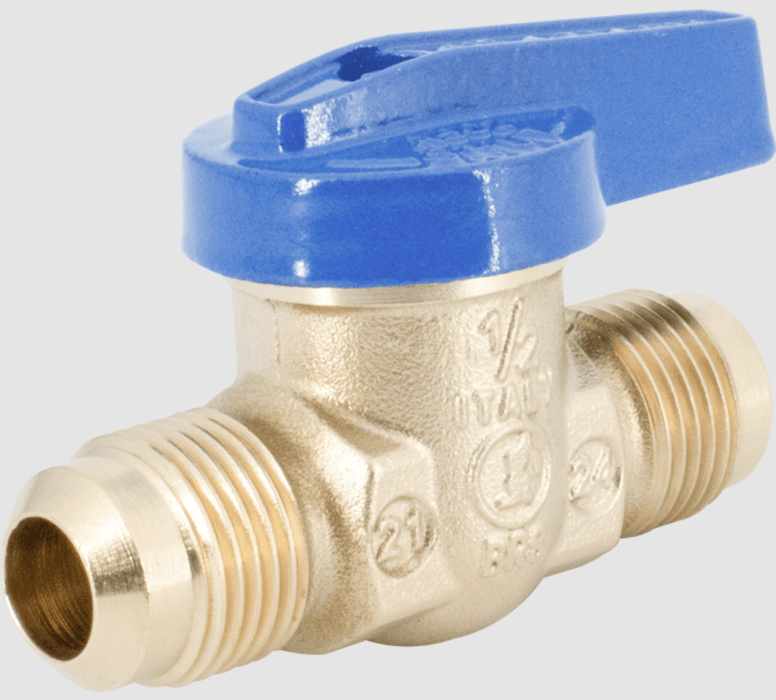 A220FF - 102-313 Legend Valve 1/2" Flare x 1/2" Flare T-3000 Forged Brass Gas Valve - American Copper & Brass - LEGEND VALVE & FITTING GAS BALL VALVES - GASCOCKS