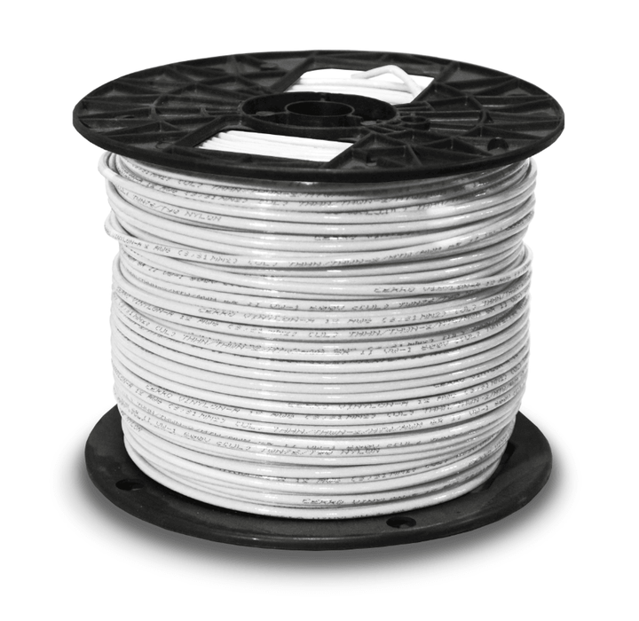 8WHTTHHN - 8 GAUGE STRANDED WHITE THHN - American Copper & Brass - SOUTHWIRE/SENATOR WIRE, CORD, AND CABLE