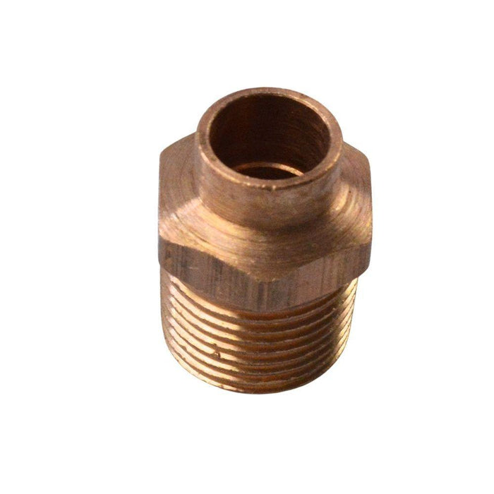 104R-FE - NIBCO 1/2" X 3/8" Wrot Copper Male Reducing Adapter - American Copper & Brass - NIBCO INC SWEAT FITTINGS