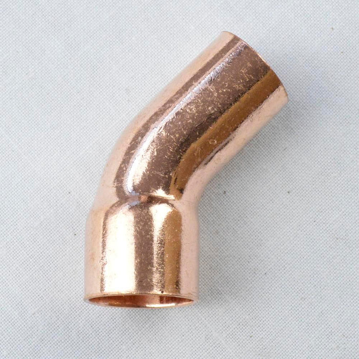 106-2-C - 1_4" WROT COPPER STREET ELBOW - 45 DEGREE - American Copper & Brass - NIBCOPV191 SWEAT FITTINGS