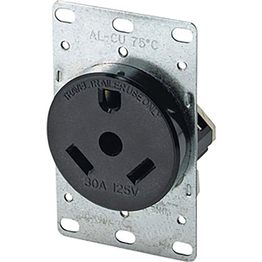 1263 - 30A 125V RV FLUSH MOUNT RECEPTACLE - American Copper & Brass - ORGILL INC WIRING DEVICES