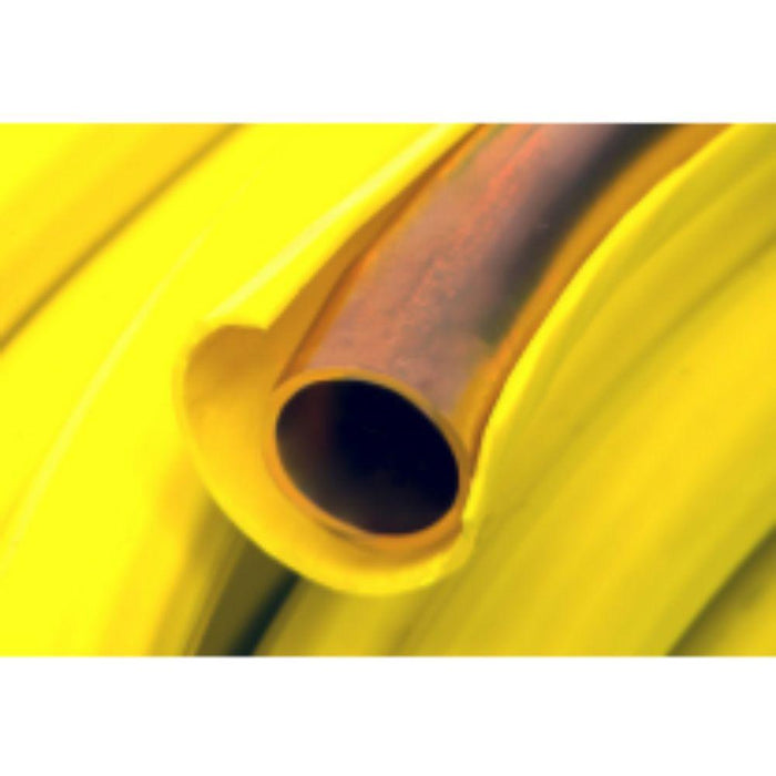 1/2" X 50' Copper Gas Line - Yellow Refrigeration, PE Coated Coil