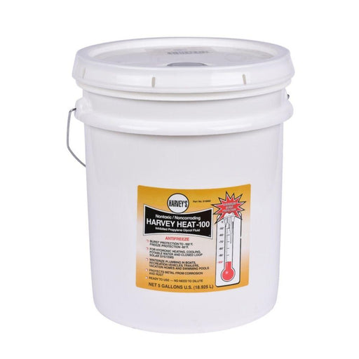 5 Gallon Bucket of Oatey Harvey Heat-100 Antifreeze.